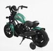 Електромотоцикл Corso H-93171 двигун 160W, акумулятор 24V 5Ah свинцево-кислотний, зелений, Bluetooth, звук двигуна, колеса 12" фото westvelo.com