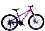 Велосипед 26 AL Corso «ULTRA» UT-10019 алюміній 13", (к-т SHIMANO) рожево-фіолетовий фото westvelo.com