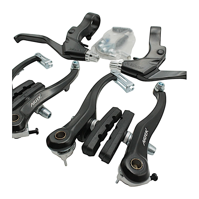 Комплект гальм V-brake ARTEK алюміній (перед+зад, ручки) фото westvelo.com