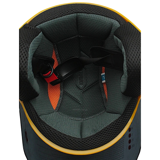 Мото шолом, відкритий (L) "DAVID" D017, Willys Star, жовтий глянцевий (ABS) фото westvelo.com