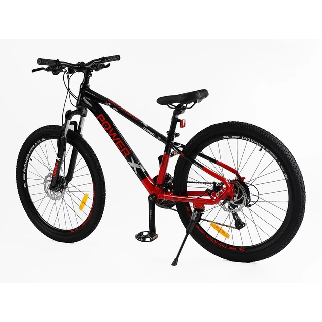 Велосипед 26 AL Corso «X-POWER» PW-69003 алюміній 13", (к-т SHIMANO) чорно-червоний фото westvelo.com