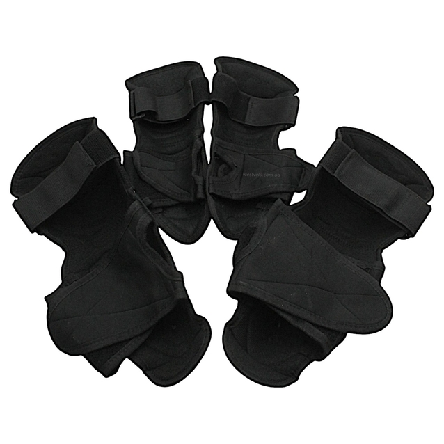 Мотозахист наколінники + налокітники "PRO BIKER" (P19) сталь, хром фото westvelo.com