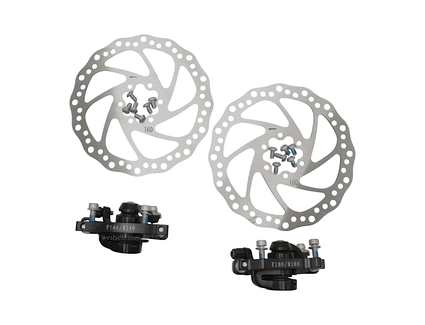Дискові гальма LOGAN DX-2018 : 2 супорта F160/R140+F180/R160, 2 диски Ø160)