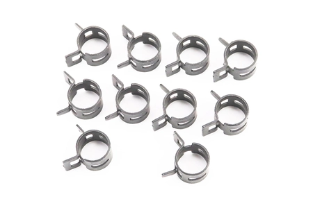 Хомут пружинний Ø14мм, чорний, (10шт)