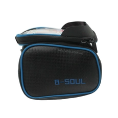 Сумка на раму B-SOUL 2x-стороння + місце для телефону, синя