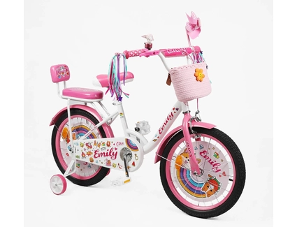 Дитячий велосипед 18 ST Corso «EMILY» ML-30174 біло-рожевий
