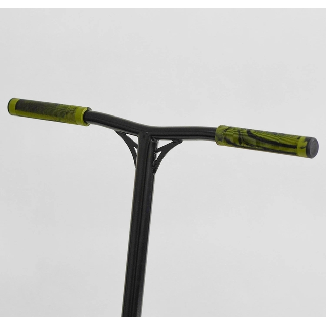 Самокат трюковий Best Scooter «FREESTYLE» N-56307 чорно-оливковий, HIC-система, пеги, AL диск та дека, колеса PU Ø120mm, ширина керма - 58 см фото westvelo.com