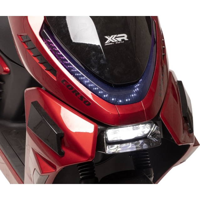 Електроскутер Corso «SHATTLEX» HT-394011, двигун 2500W, акумулятор 72V 40Ah літій-залізо-фосфатний, червоний, колеса 12" фото westvelo.com