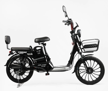 Електровелосипед 20 ST Corso «ATLANT PLUS» TL-54014 сталь, двигун 1000W, акумулятор 60V21Ah літієвий, чорний