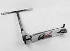 Самокат трюковий Best Scooter «SIMBIOTE-1» 65030 срібний, HIC-система, пеги, AL диск та дека, колеса PU Ø120mm, ширина керма - 57 см