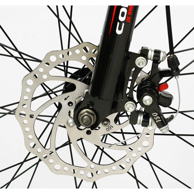 Велосипед 26 ST Corso «INTENSE» NT-26573 сталь 13", (к-т Saiguan) чорно-червоний фото westvelo.com