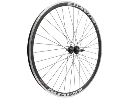 Колесо 28-29 зад, обід 2-ний чорний, втулка AL на промах чорна, чорна спиця (Gravity)