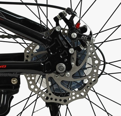 Велосипед 24 AL Corso «OPTIMA» TM-24100 алюміній 11", (к-т SHIMANO) чорний