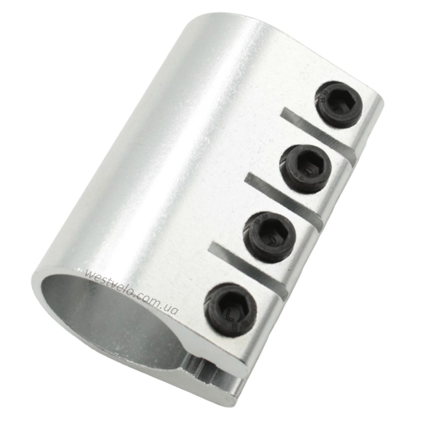 Хомут зажим трюкового самоката AL. сірий 411 фото westvelo.com