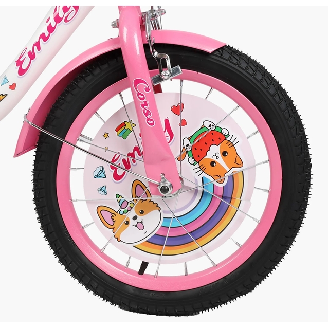 Дитячий велосипед 16 ST Corso «EMILY» ML-91588 біло-рожевий фото westvelo.com