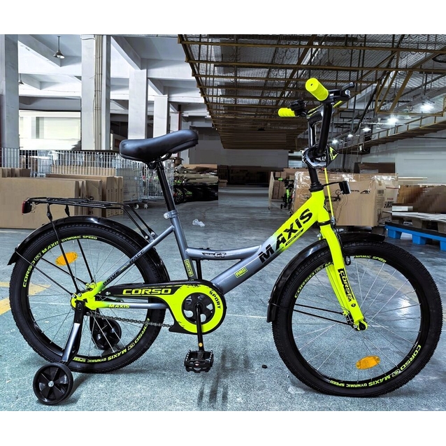 Дитячий велосипед 20 ST Corso «MAXIS» MX-64033 сіро-жовтий фото westvelo.com