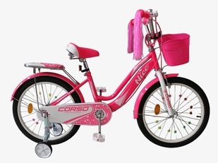 Дитячий велосипед 20 Corso «NICE» NC-20034 яскраво-рожевий