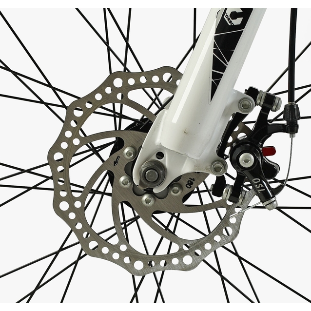 Велосипед 24 AL Corso «OPTIMA» TM-24114-1 алюміній 11", (к-т SHIMANO) чорно-білий фото westvelo.com