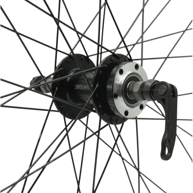 Колесо 26 зад, обід 2-ний чорний, втулка AL SHUNFENG, диск 6 болтів, пром-підшипник, ексцентрик фото westvelo.com