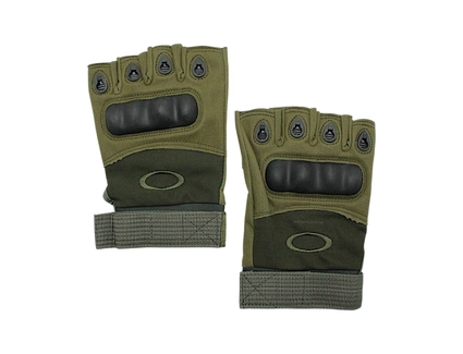 Рукавиці (тактичні) QAKLEY "XL" хакі (з відкритими пальцями)