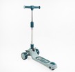 Самокат дитячий 3-х колісний Skyper RS-46204 бірюзовий, колеса PU Ø125mm/40mm зі світлом, музика та підсвічування платформи, кермо складне
