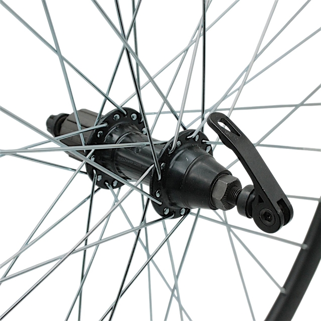 Колесо 28-29 зад, обід 2-ний чорний, втулка AL. Joy Tech, касета 7S, ексцентрик (Gravity) фото westvelo.com