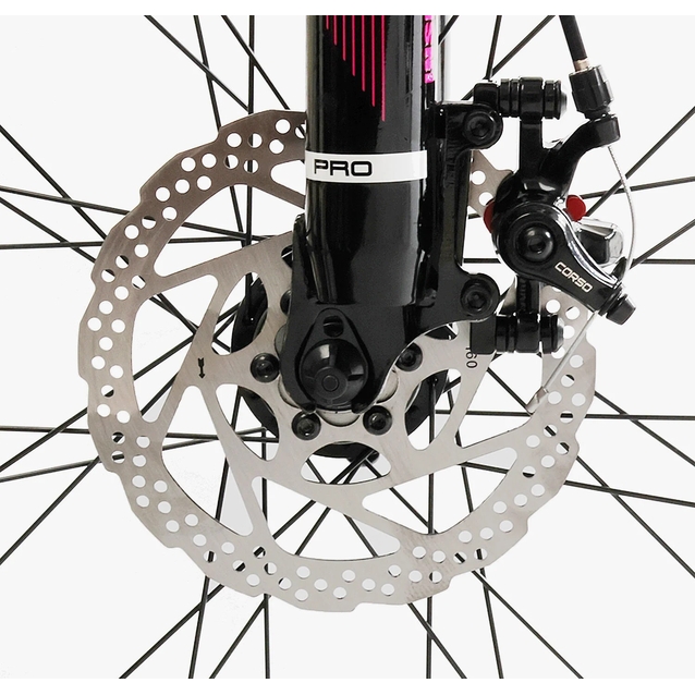 Велосипед 26 AL Corso «GTR-3000» GTR-80033 алюміній 13", (к-т SHIMANO) чорно-рожевий фото westvelo.com