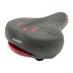 Сідло на демферах AVANTI № А-1 чорне + мигалка на батарейках (з крпаками: червоні, сині, салатові) фото westvelo.com
