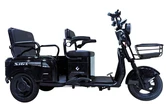 Трицикл Corso «SIG L» SL-025113, двигун 1200W, акумулятор 72V 24Ah літій-марганцево-залізо-фосфатний, чорний, колеса 10" фото westvelo.com