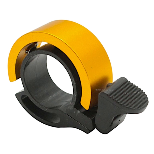 Дзвінок "Кільце" алюміній, золоте фото westvelo.com