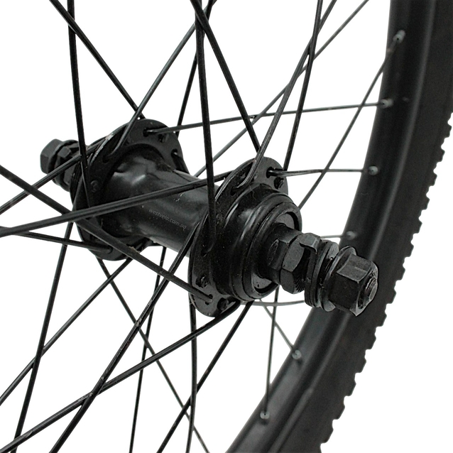 Колеса 20 перед+зад, обід 2-ний чорний, втулка М на віночках, диск різьба + камери і покришки (Viper) фото westvelo.com