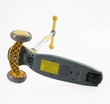 Самокат дитячий 3-х колісний Skyper MR-02315 жовтий, колеса PU Ø114mm/35mm зі світлом, музика та підсвічування платформи, кермо складне фото westvelo.com