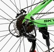 Велосипед 24 AL Corso «SKYLINE» SL-30501 алюміній 11", (к-т SHIMANO) чорно-салатовий фото westvelo.com