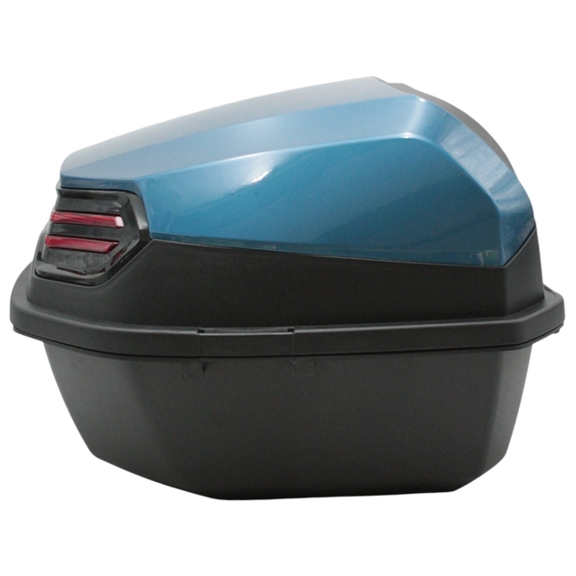 Кофр (багажник) для мотоцикла задній ROBIK 48 (390х390х290) 48L "JSBM" глянцевий, світло-блакитний фото westvelo.com