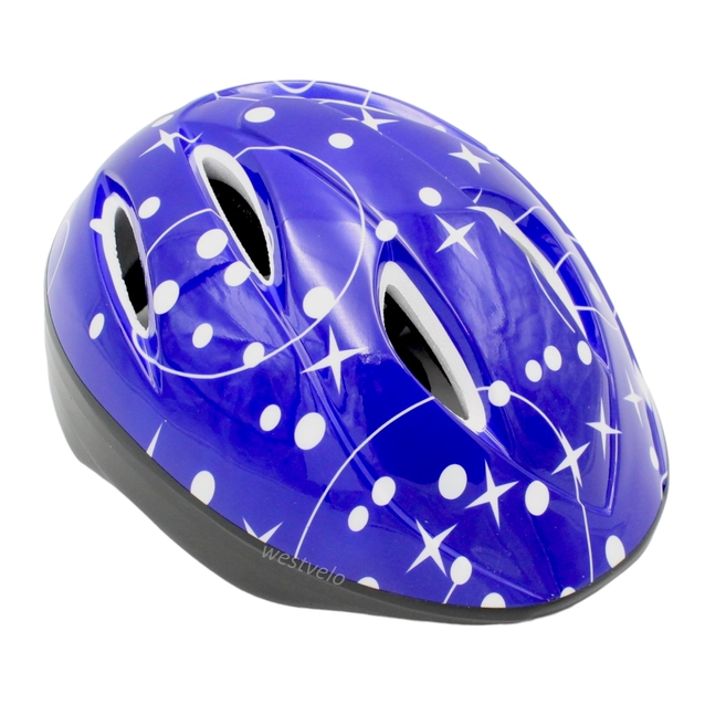 Вело шолом дитячий "Яйце" синій фото westvelo.com
