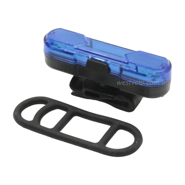 Мигалка на usb зарядку зад AS1010, з акумулятором, синя (365) фото westvelo.com