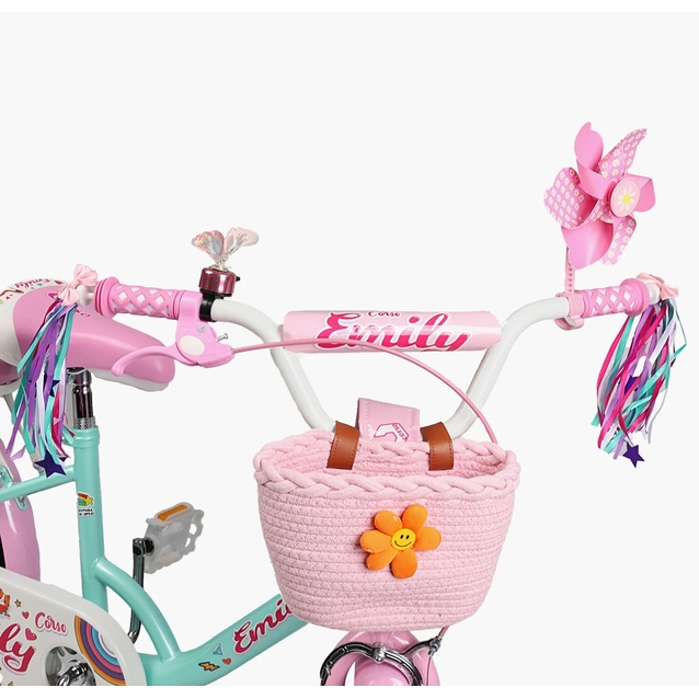 Дитячий велосипед 18 ST Corso «EMILY» ML-40215 бірюзово-рожевий фото westvelo.com