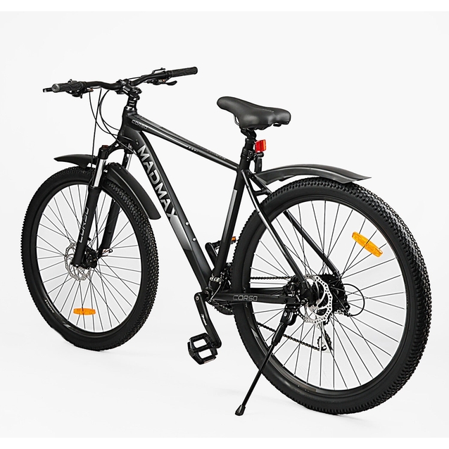 Велосипед 29 AL Corso «MADMAX» MD-29779 алюміній 20", (к-т гідравліка SHIMANO) чорний фото westvelo.com