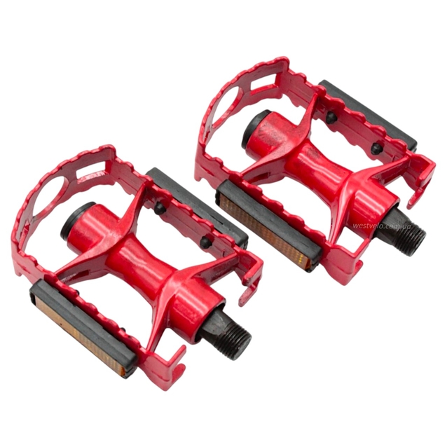 Педалі алюміній №07 червоні фото westvelo.com