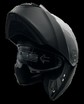 Мото шолом, трансформер (XL) AXK (900-1) чорний матовий, (Вмонтований Bluetooth Наушники та мікрофон), вмонтовані окуляри (прозорий візор) фото westvelo.com