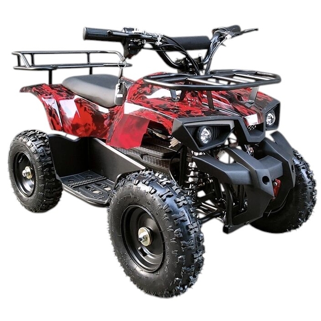 Електроквадроцикл Corso з захистом, «BILLGERY» BLG-603220 двигун 1000W, акумулятор 48V12Ah свинцево-кислотний, червоний фото westvelo.com