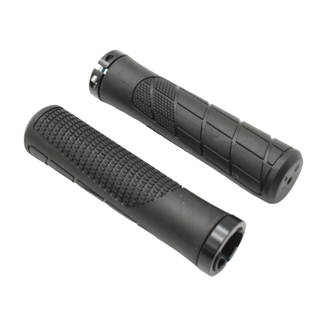 Гріпси прямі чорні 013 "Силікон" з чорним замком фото westvelo.com