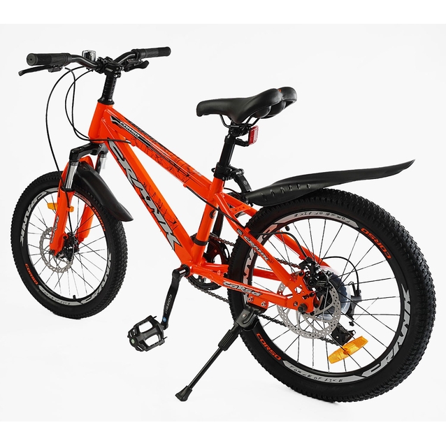 Велосипед 20 ST Corso «CRANK» CR-20734 сталь 11", (к-т LTWOO-A2) помаранчевий фото westvelo.com