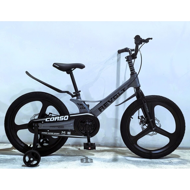 Дитячий велосипед 18 MG Corso «REVOLT» RV-18720, магнієва рама, графітовий фото westvelo.com
