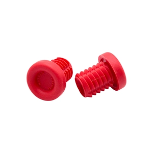 Заглушки керма (баренди) STOLEN (Rubber Vortex Red) пластик, червоний (Тайвань)
