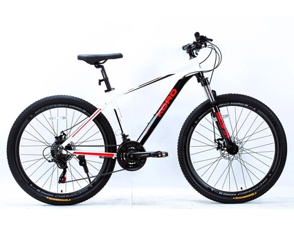 Велосипед 27.5 AL Corso «KORD» KD-27917 алюміній 17", (к-т SHIMANO) біло-чорно-червоний
