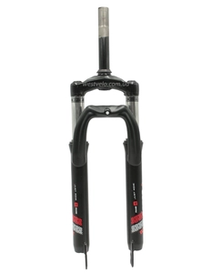 Вилка 24 аморт. різьб. CORSO (619) Ø25.4mm GTX чорно-червона, disk, шток L-150mm р.з L-45mm