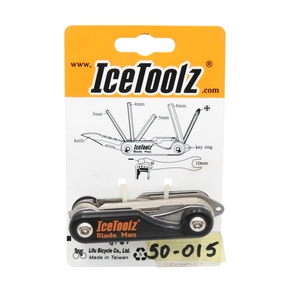 Мультитул ICE TOOLZ (Blade Man 96K2), 6-гранники, чорний (10 елементів) (Тайвань)