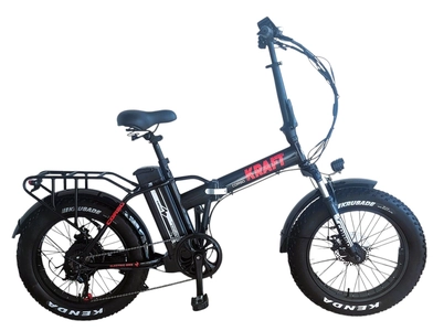 Електрофетбайк 20 ST Corso «KRAFT» KR-60777 сталь, дв 500W, акум 48V13Ah, (к-т SHIMANO) чорно-червоний