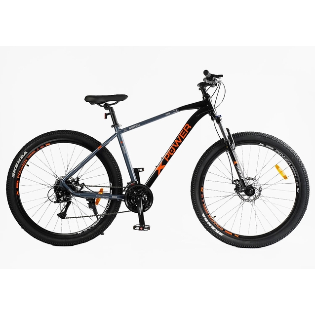Велосипед 29 AL Corso «X-POWER» PW-93255 алюміній 19", (к-т SHIMANO) чорно-графітово-помаранчевий фото westvelo.com